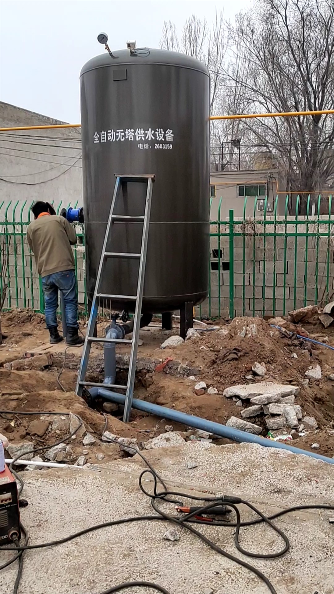 定州小章村公园安装5吨无塔供水